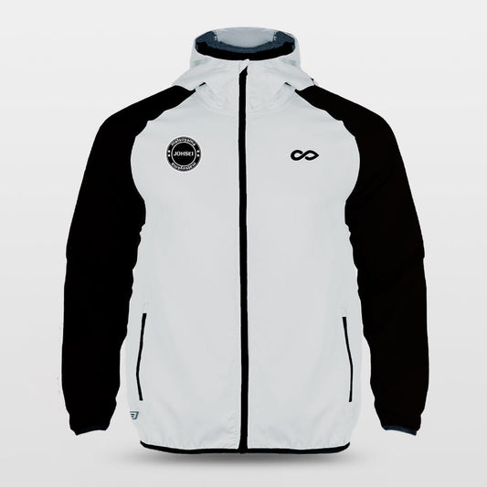 White and Black Sports Jacket