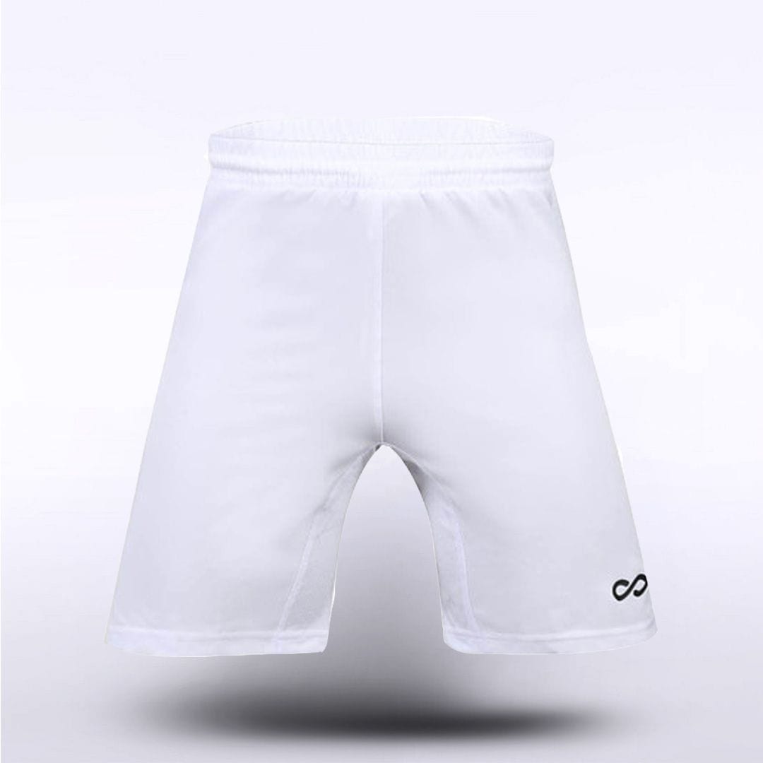 White Custom Adult Knitted Shorts Design