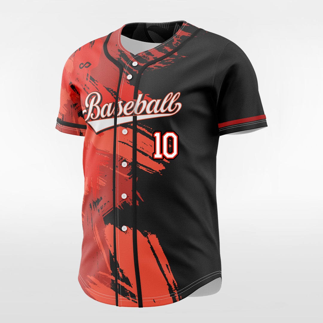 Ink 2 Baseball Team Jersey Design Red