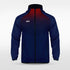 Navy Historic Maya Customized Full-Zip Jacket Design