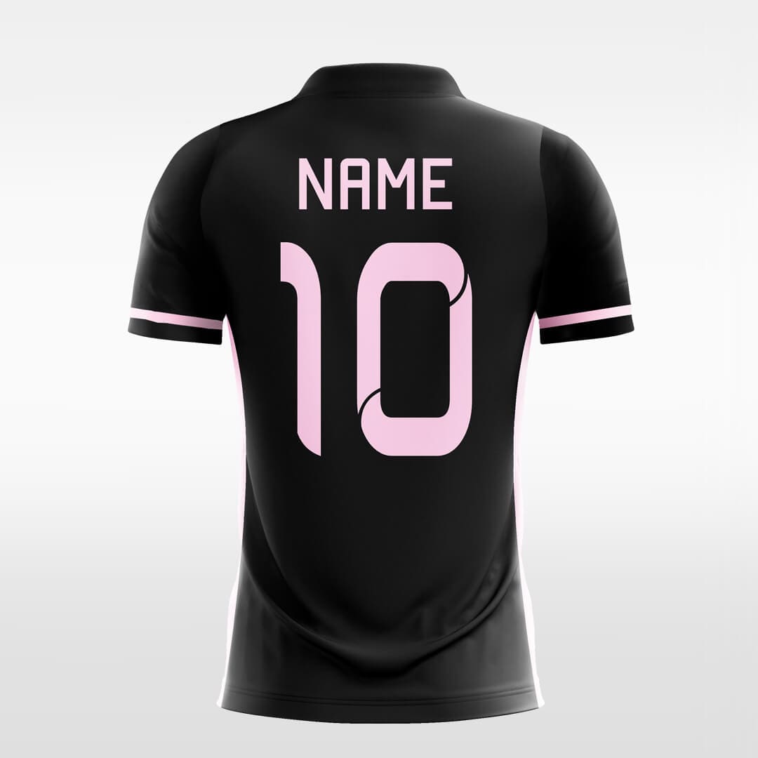 black Custom Soccer Jersey for Men Sublimation