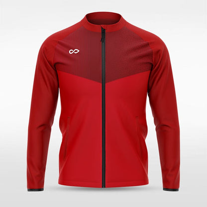 Red Historic Greek Sublimated Full-Zip Jacket