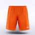 Men Custom Shorts for Team Fluorescent Orange