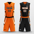 Orange&Black Custom Reversible Basketball Set