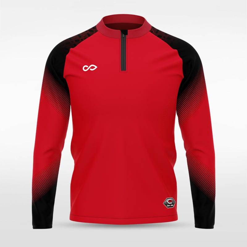 Red Historic Greek Sublimated Full-Zip Jacket