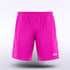 Men Sublimated Shorts Design Fluorescent Pink