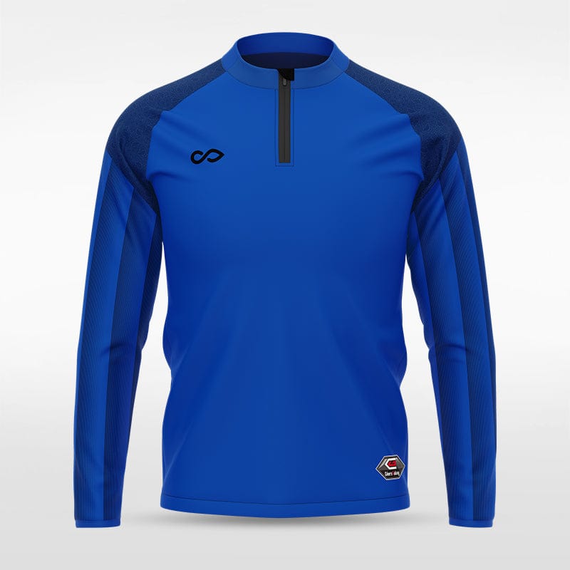 Blue Historic India Custom 1/4 Zip Jersey