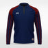 Navy Blue Historic India Custom 1/4 Zip Jersey