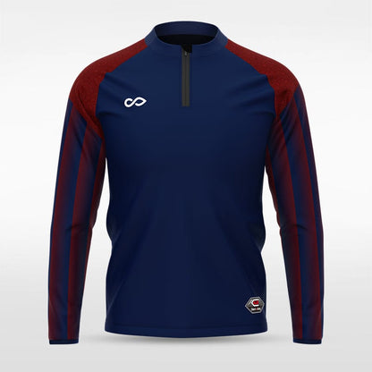 Navy Blue Historic India Custom 1/4 Zip Jersey