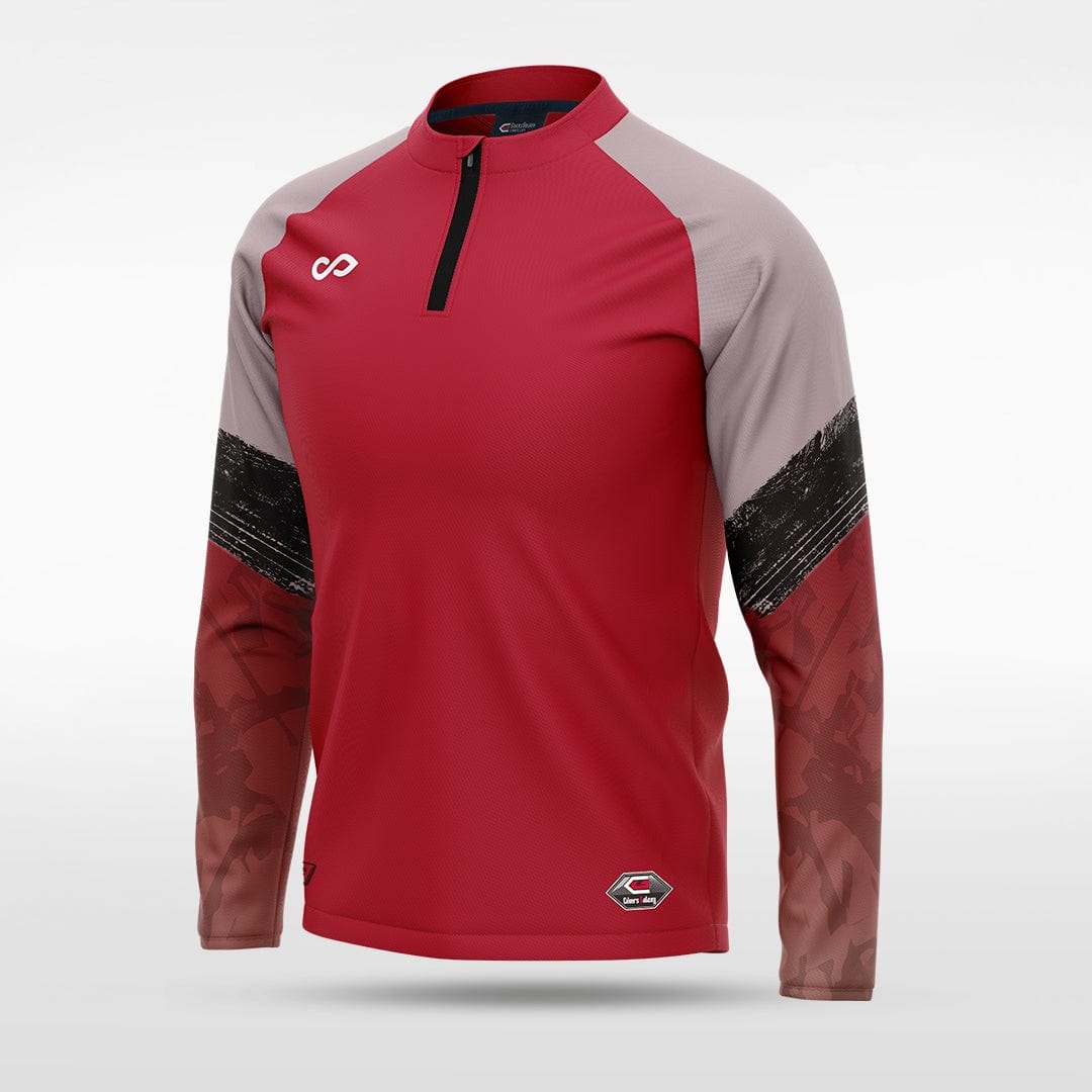 Red Embrace Splash Sublimated 1/4 Zip Top