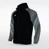 Black Embrace Aurora Customized Full-Zip Jacket Design