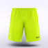 Men Sublimated Shorts Fluorescent Yellow