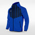 Blue Historic India Customized Full-Zip Jacket Design