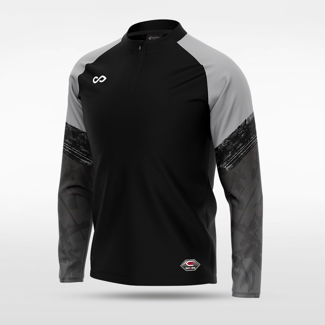 Black Embrace Splash Custom 1/4 Zip Top