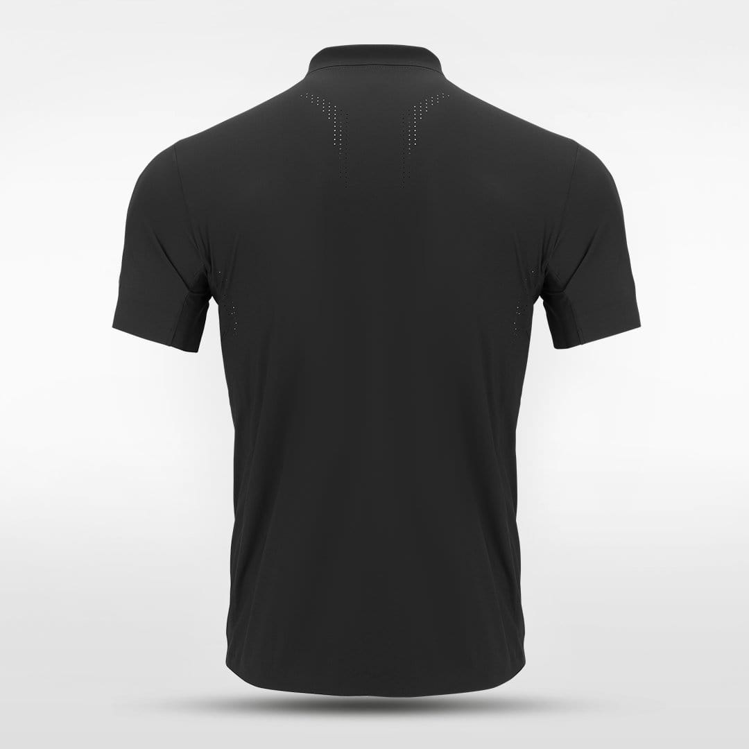 Adult Lapel Polo Shirts Black