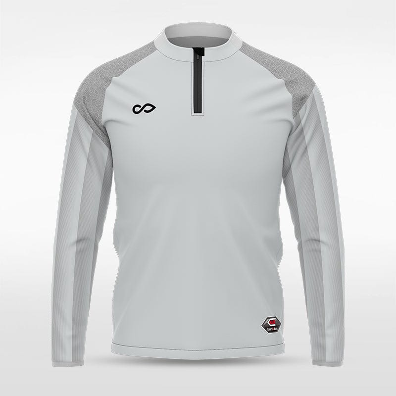 Gray Historic India Men 1/4 Zip Jersey Design