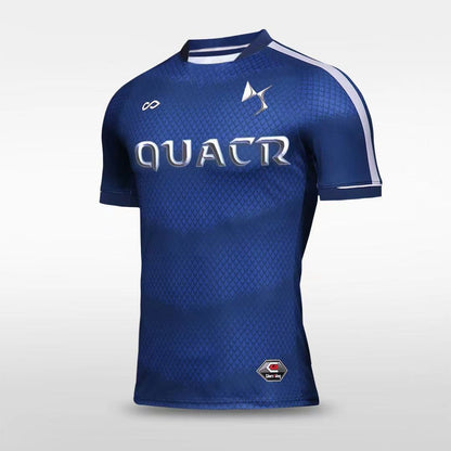 Custom Blue Men's Sublimated Soccer Jersey