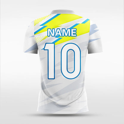 Customized Fluorescent Yellow Soccer Jersey Design