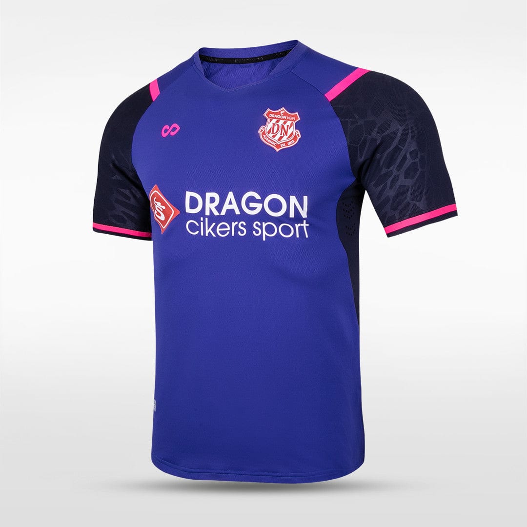 Custom Blue Soccer Kit Design