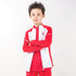 Kids Cheap Zipper up Jacket Design White and Red