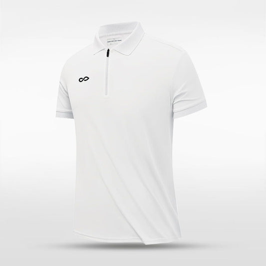 white polo shirts 1/4 zip