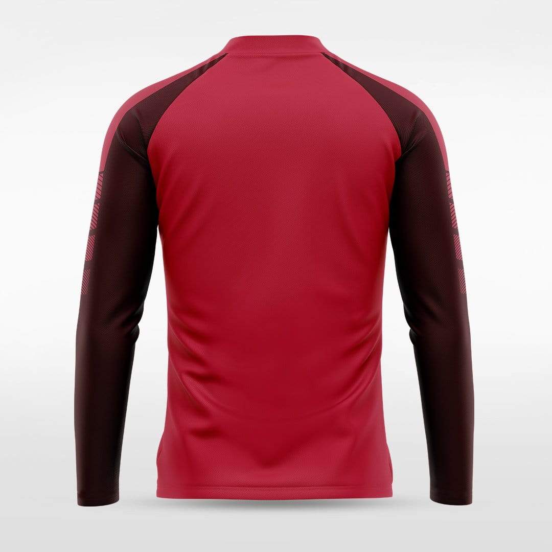 Red Embrace Wind Stopper Men 1/4 Zip Jersey Design