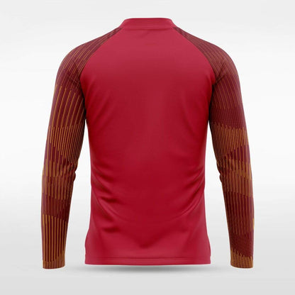 Red Embrace Orbit Men 1/4 Zip Jersey Design