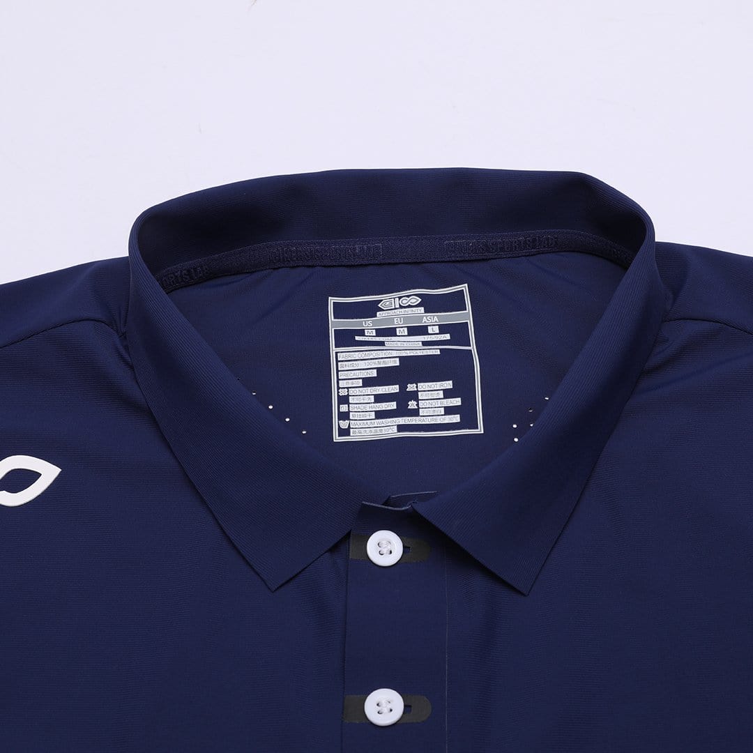 Adult Lapel Polo Design Blue