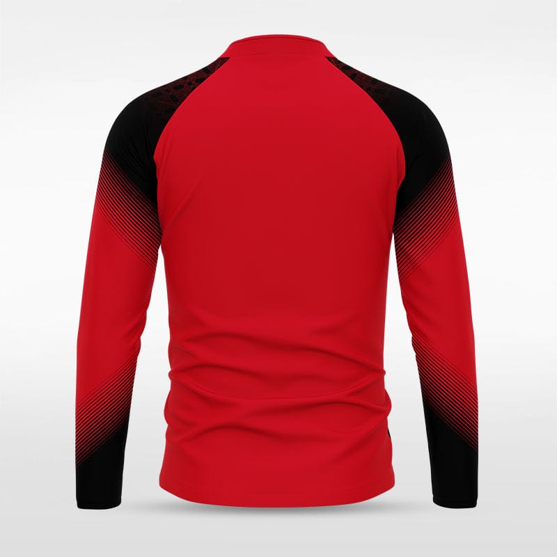 Red Historic Greek Full-Zip Jacket Design