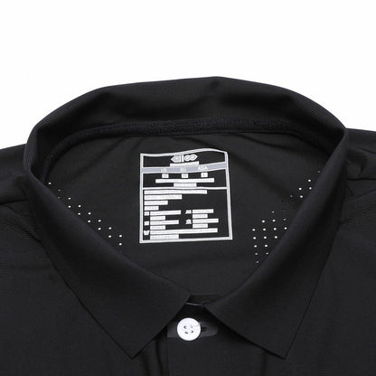 Adult Lapel Polo Design Black