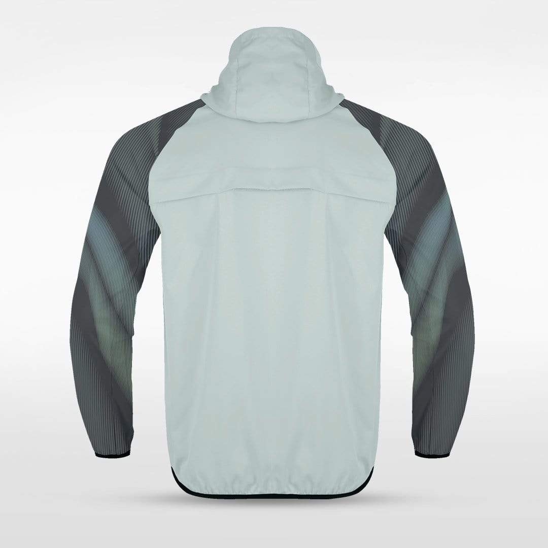 Grey Embrace Aurora Customized Full-Zip Jacket Design