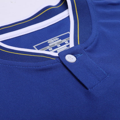 Blue Kids Custom Stand Collar Polo