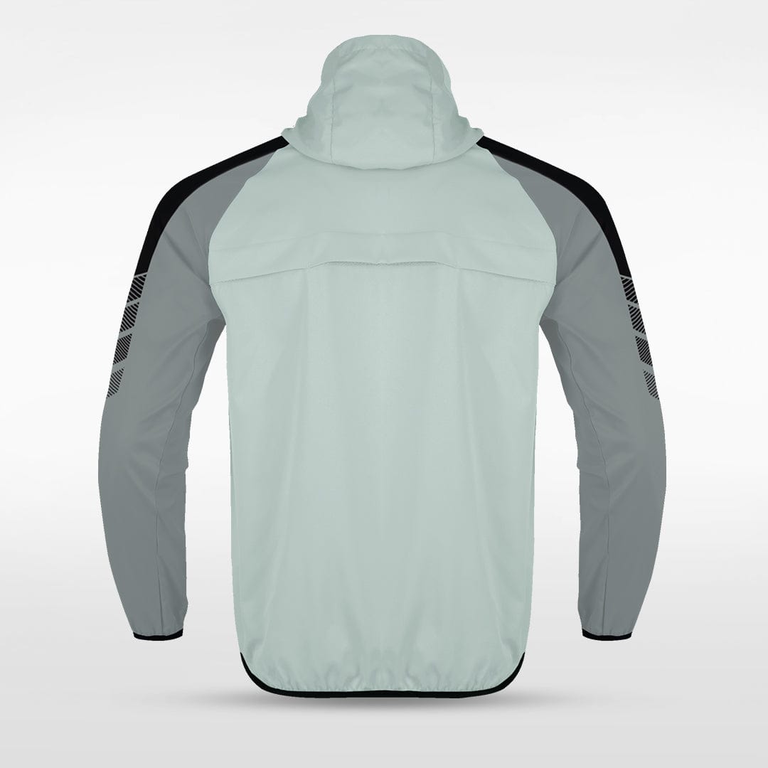 Grey Embrace Wind Full-Zip Jacket Custom 