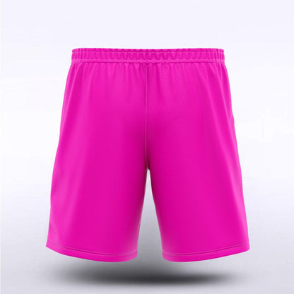 Men Custom Shorts Design Fluorescent Pink
