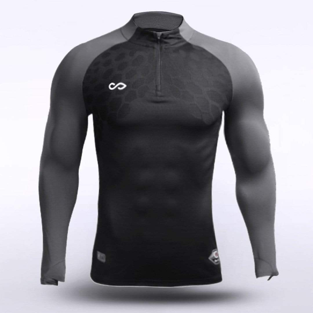 Dragon Vein Adult Zip Top Black