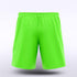 Men Sublimated Shorts Design Fluorescent Green