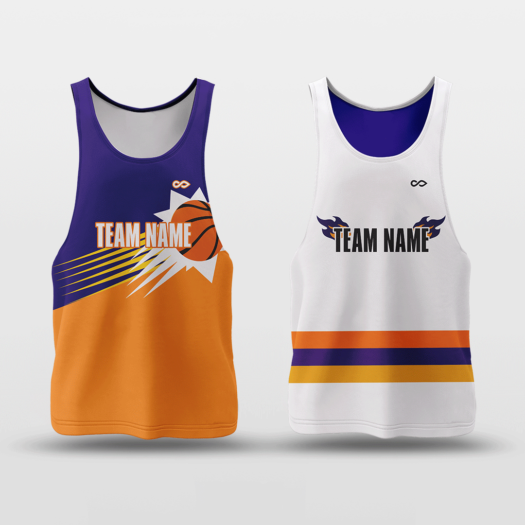 Sun Fire Customized Basketball Jersey