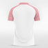 White&Pink Men Soccer Jersey