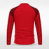 Red Historic India Custom 1/4 Zip Top