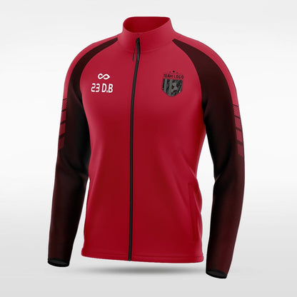 Red Embrace Wind Stopper Full-Zip Jacket Custom 