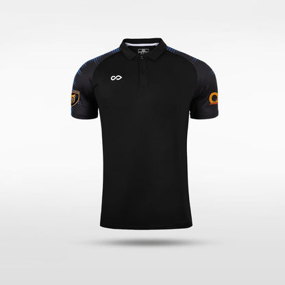 Black Star Sublimated Polo Design