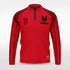 Red Historic India Men 1/4 Zip Jersey Design