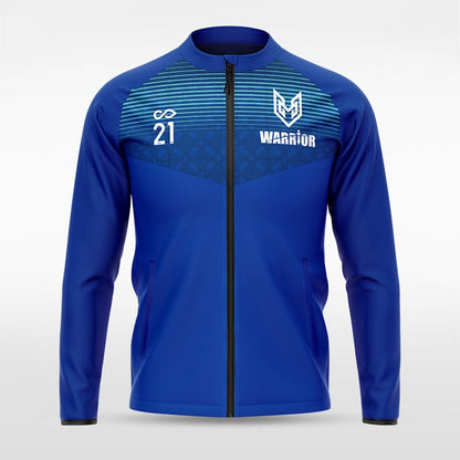 Blue Historic Greek Full-Zip Jacket Design