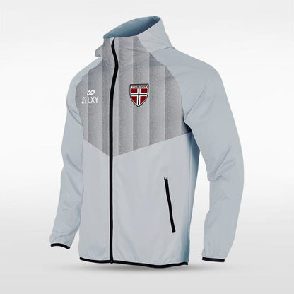 Gray Historic India Full-Zip Jacket Design