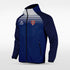 Navy Blue Historic Greek Full-Zip Jacket Custom 