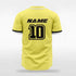 Yellow Men Baseball Jersey