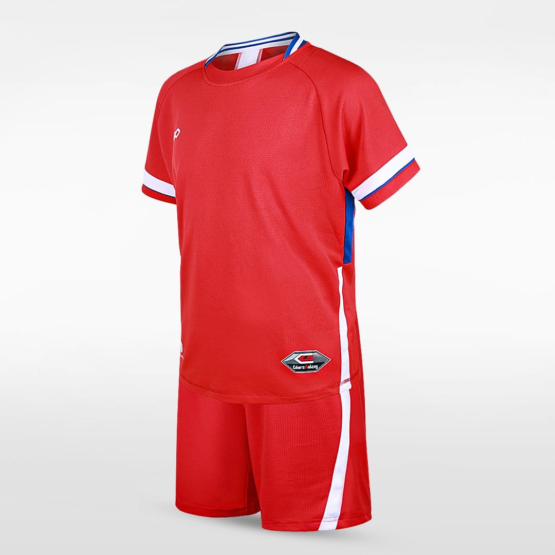 Red Kids Football Kit