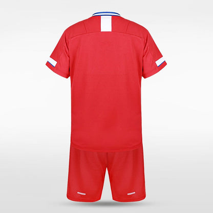 Red Custom Kids Football Kit