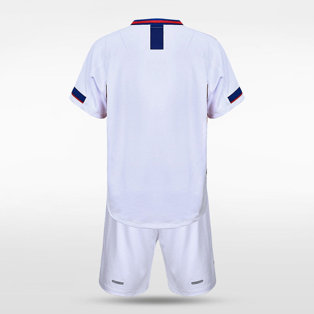 White Custom Kids Football Kit