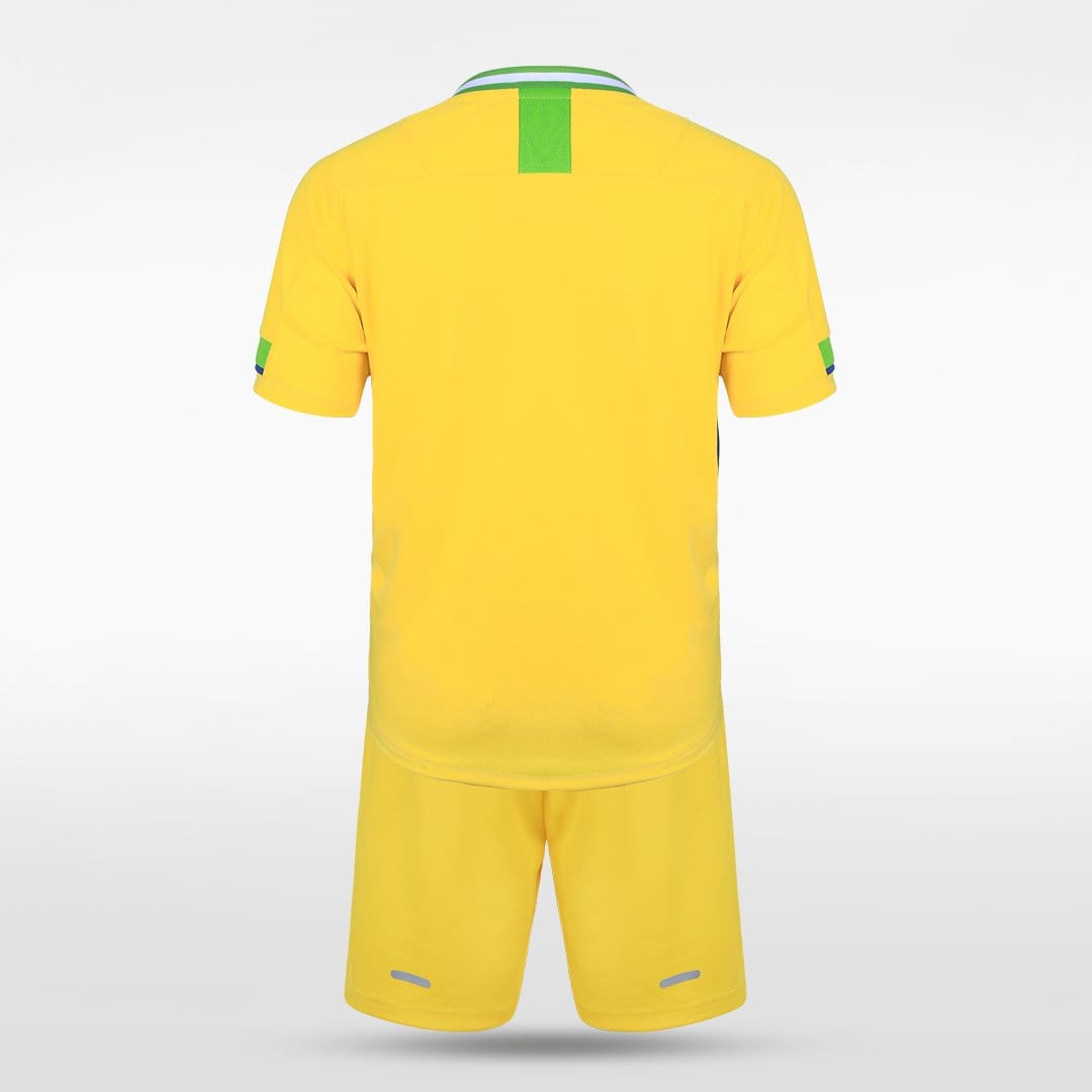 Yellow Custom Kids Football Kit